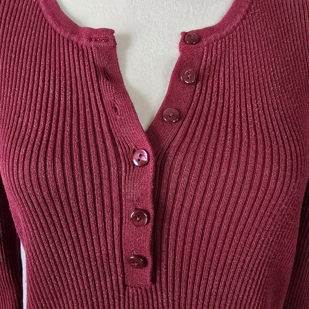 Moda International Ribbed Henley - Picture 2 of 5